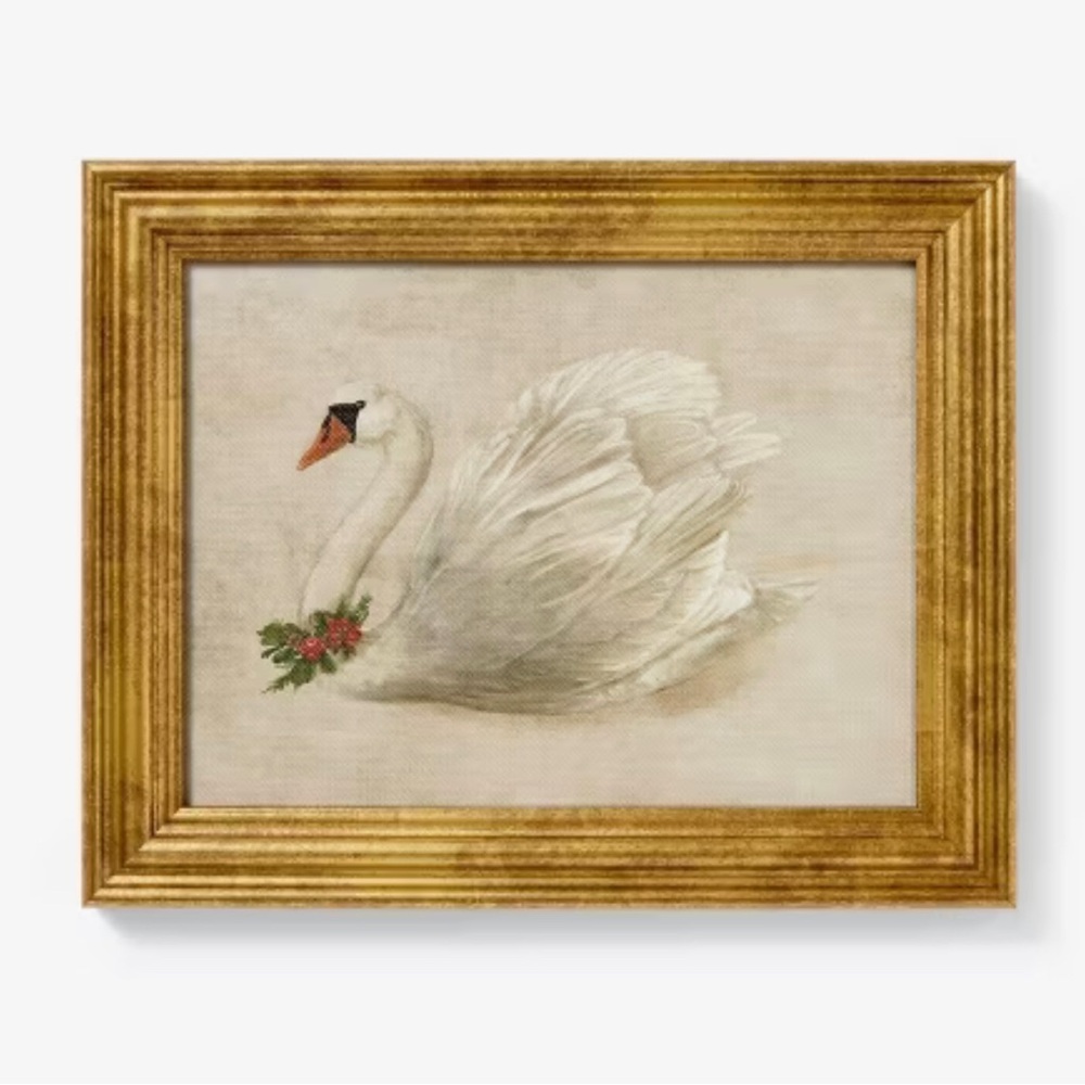 10"x8" Swan Framed Wall Art - Threshold™ designed with Studio McGee